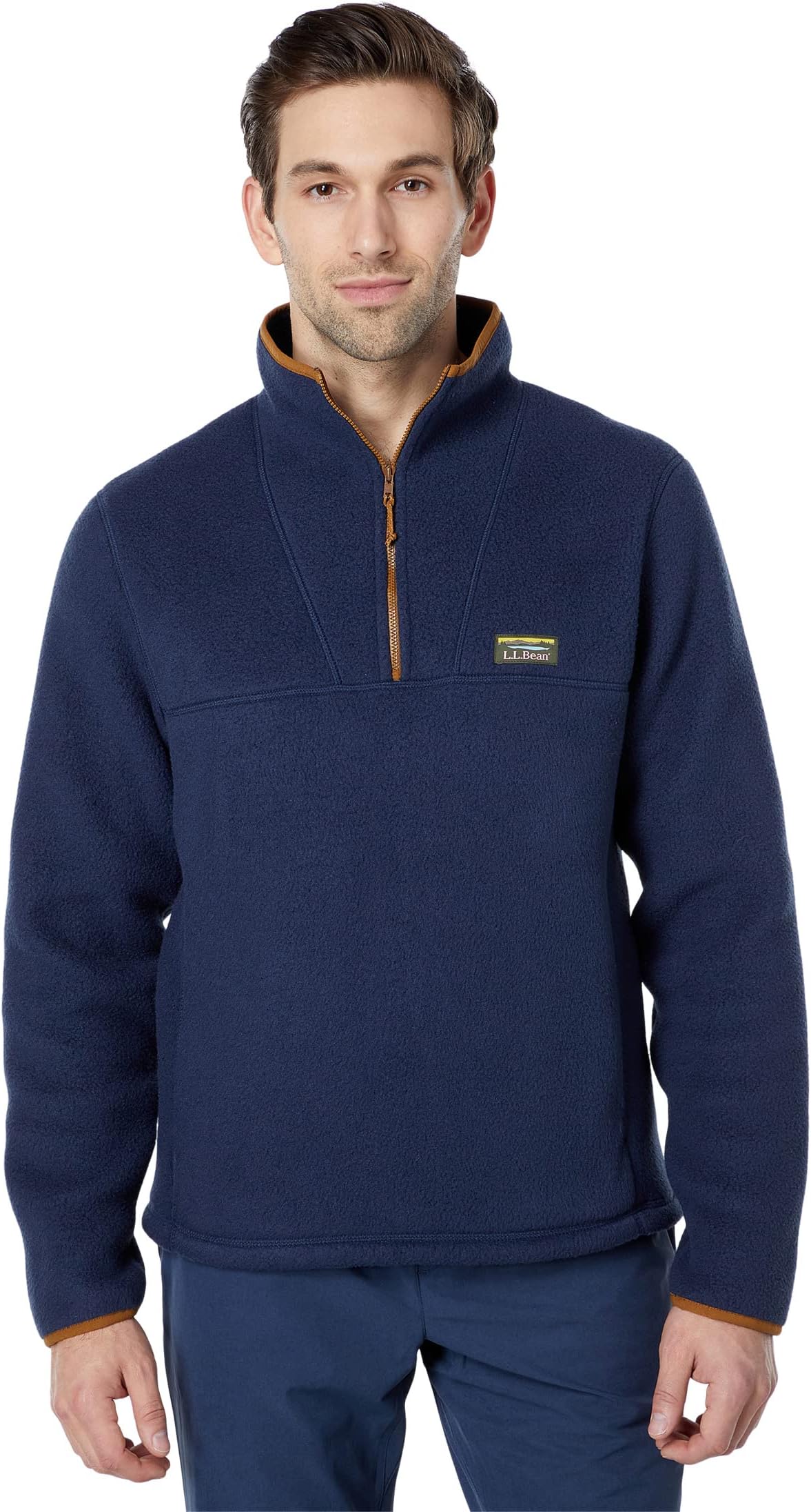 

Флисовый пуловер Katahdin Regular L.L.Bean, темно-синий