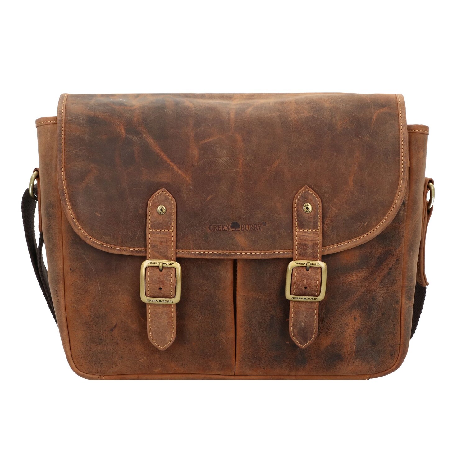 

Сумка через плечо Greenburry Vintage Messenger Leder 34 cm, коричневый