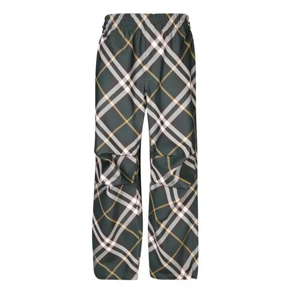 

Брюки iconic check motif trousers Burberry, зеленый