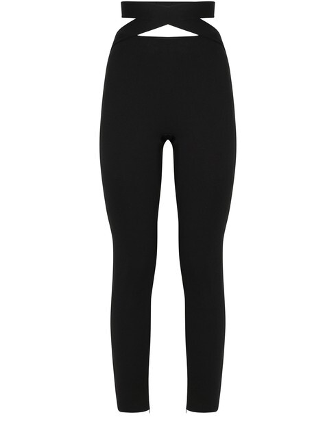 

Брюки из вискозы с бретелями Dolce & Gabbana, черный