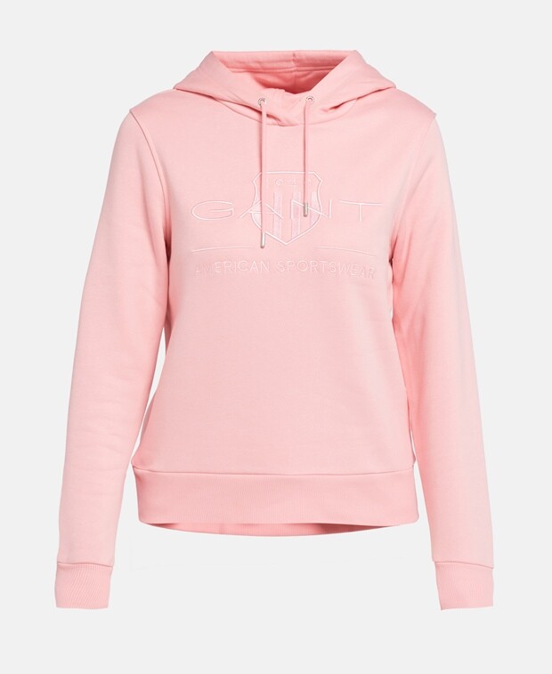 

Толстовка с капюшоном Gant, фуксия