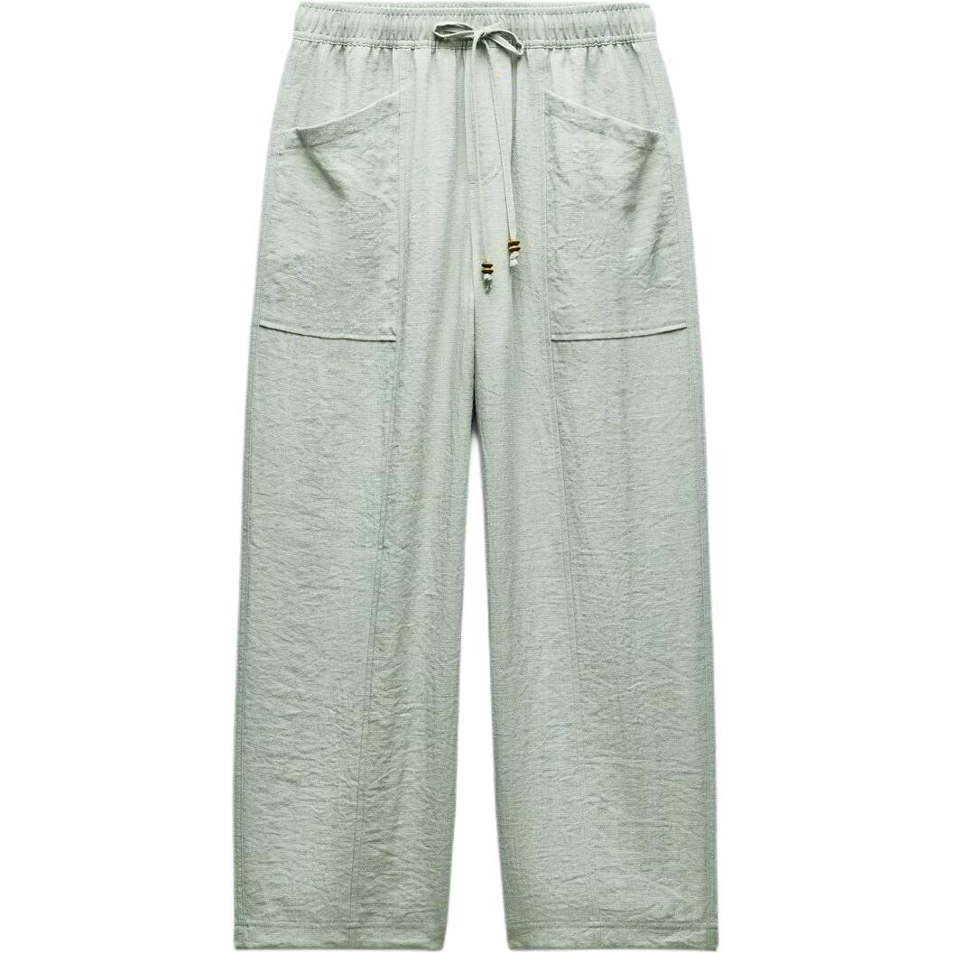 

Повседневные брюки женские зеленые Zara