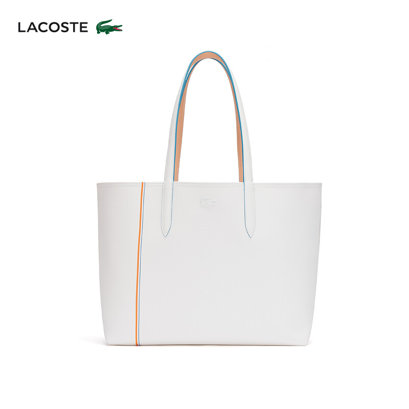 

Сумка женская Lacoste двухсторонняя, молочно-белый / розовый