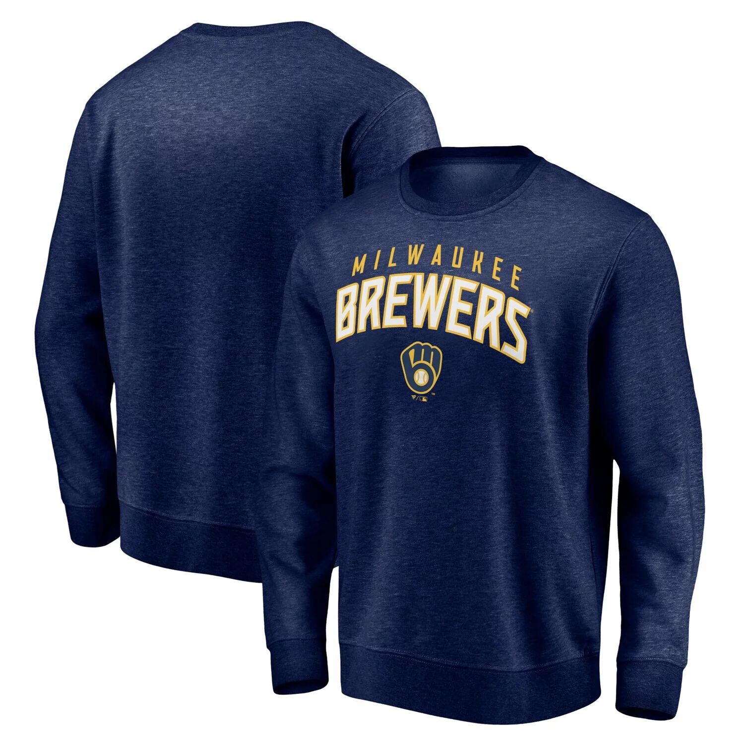 

Мужской темно-синий пуловер с логотипом Fanatics Milwaukee Brewers Gametime Arch