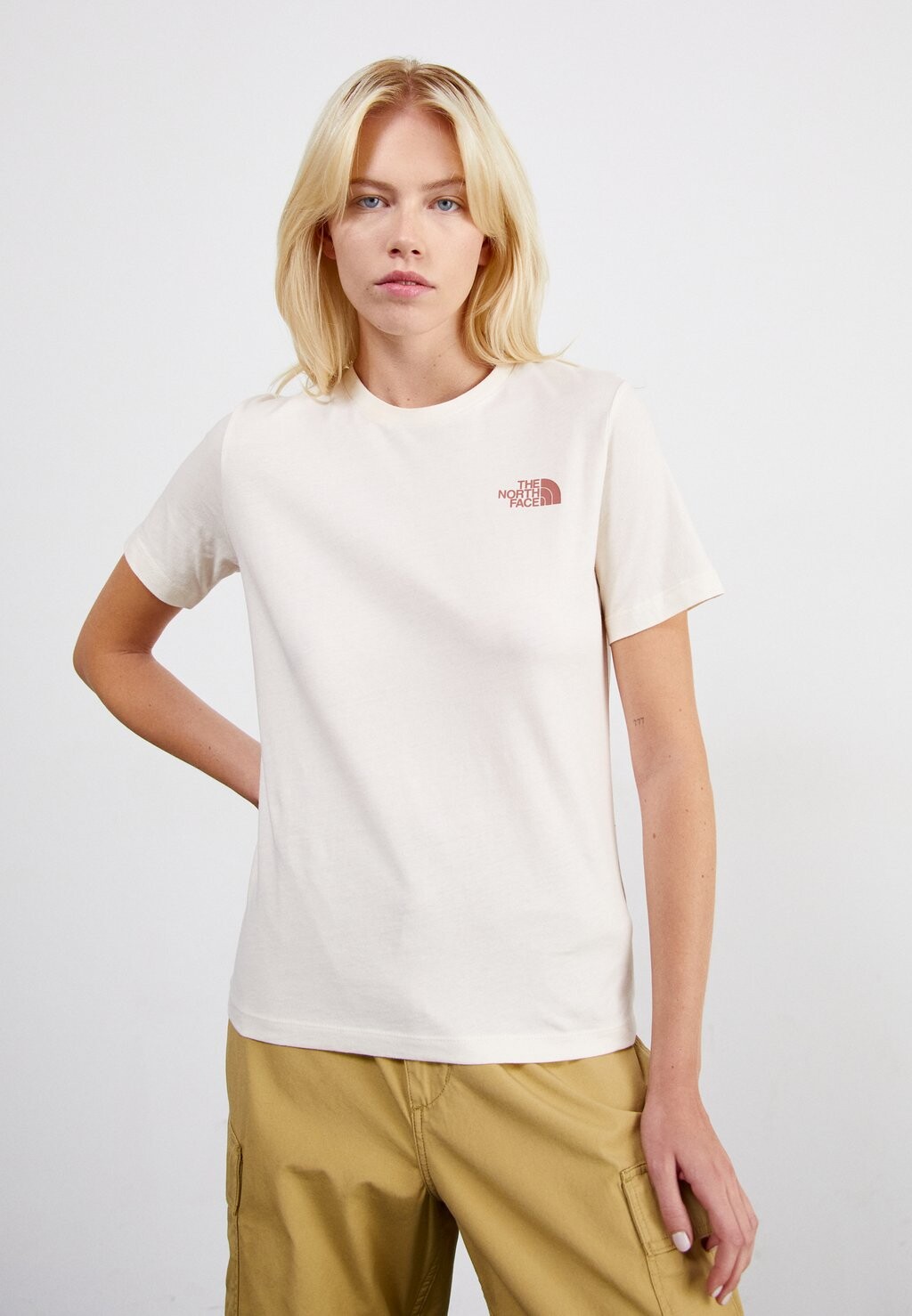 

Футболка с принтом Graphic Tee The North Face, цвет white dune