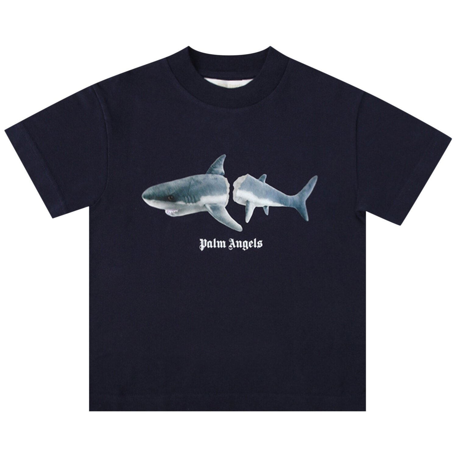 

Детская футболка Palm Angels Shark, темно-синяя