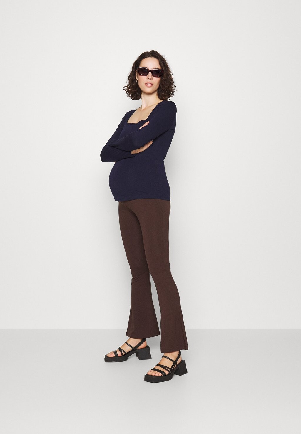 Брюки Set Anna Field, цвет dark brown/mottled brown толстовка bermie indicode jeans цвет mottled brown