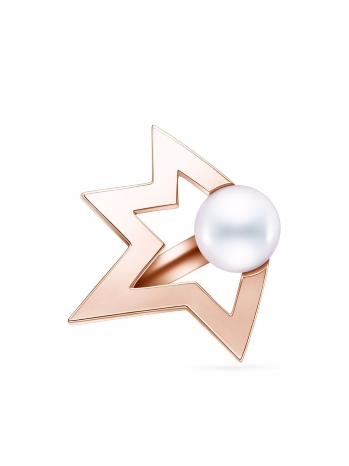 

Серьга-кафф Collection Line Comet Plus из розового золота с жемчугом TASAKI, розовый
