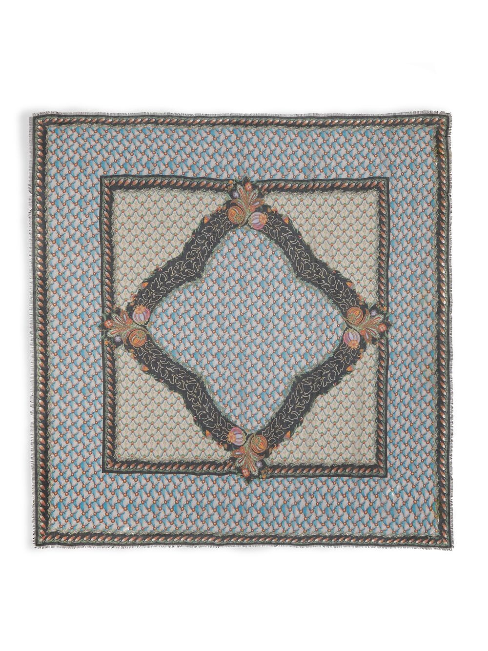 

Бомбейская шелковая шаль Etro, синий