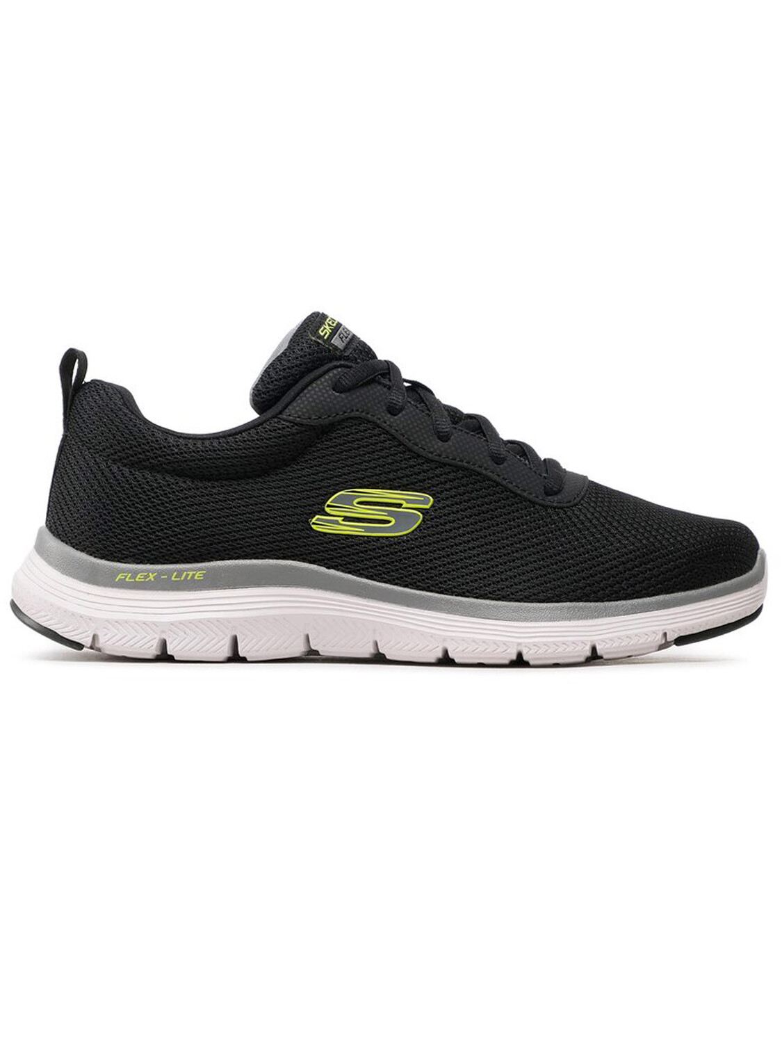 Skechers Flex Advantage 4.0, черный/белый тапочки flex advantage skechers цвет white