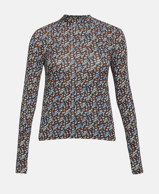 

Органик топ с длинными рукавами Scotch & Soda, темно-синий