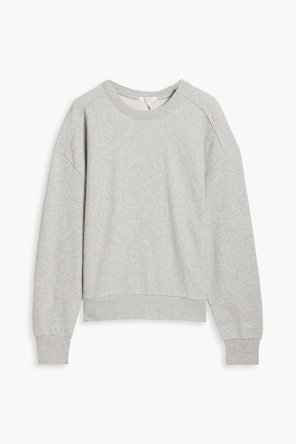 

Толстовка Icon из французской хлопковой махры RAG & BONE, серый