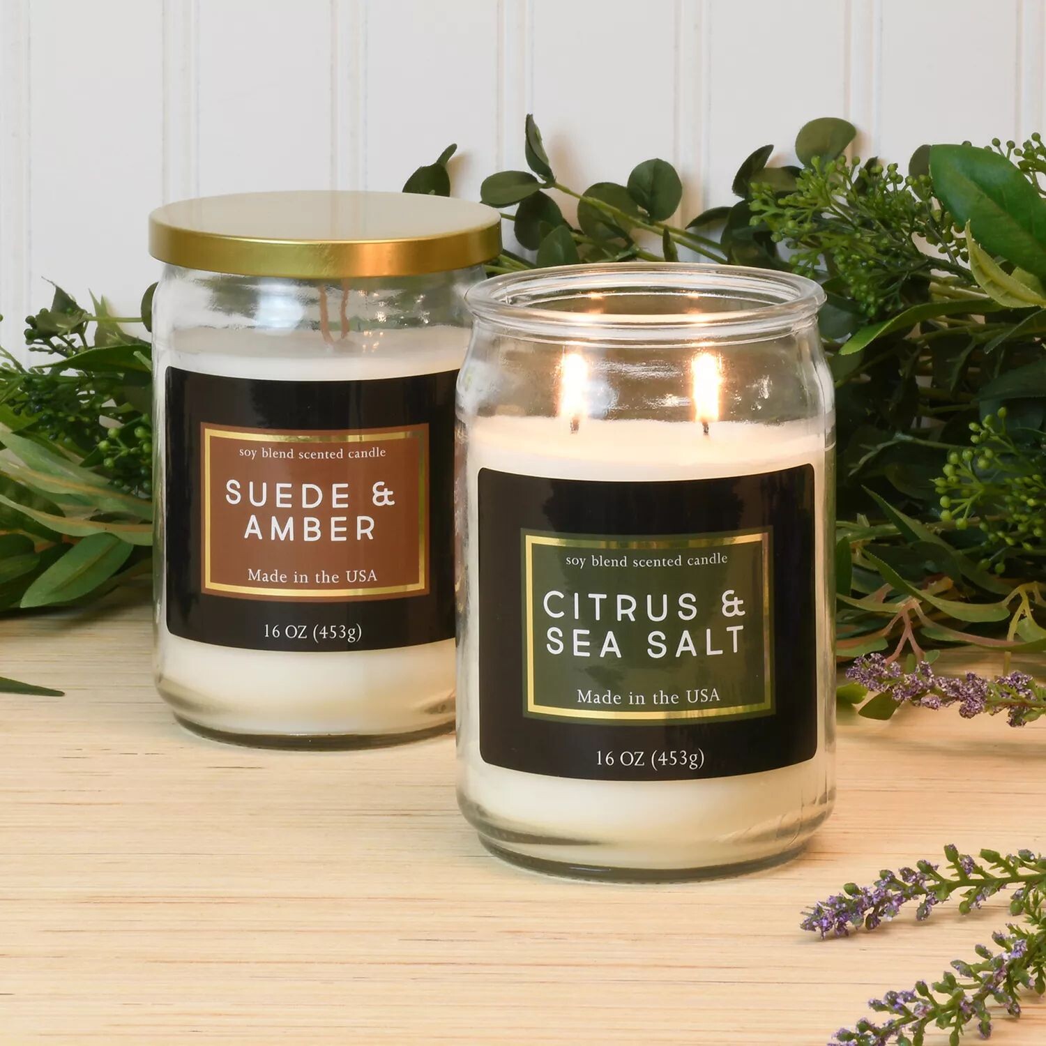 

Коллекция ароматических свечей LumaBase Earth Blend, 16 унций. Набор из 2 предметов