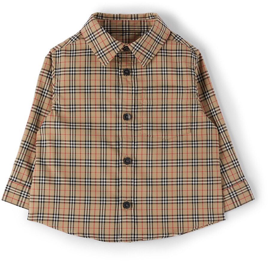 

Рубашка в клетку Baby Beige Archive бежевый Burberry