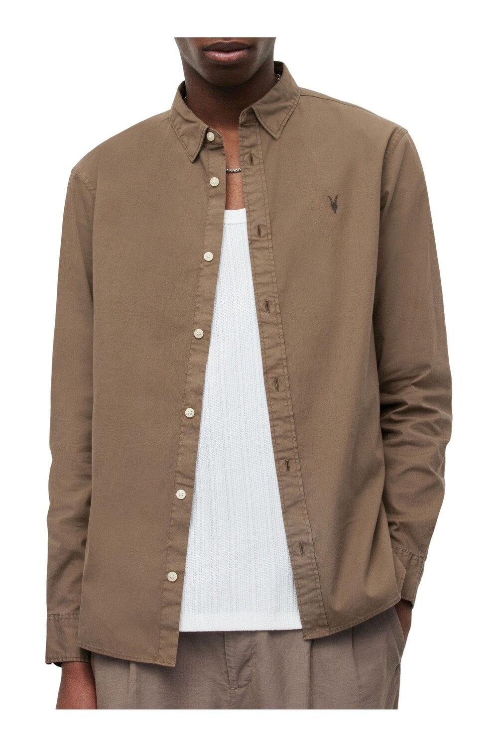 

Коричневая рубашка AllSaints Hawthorne All Saints, коричневый