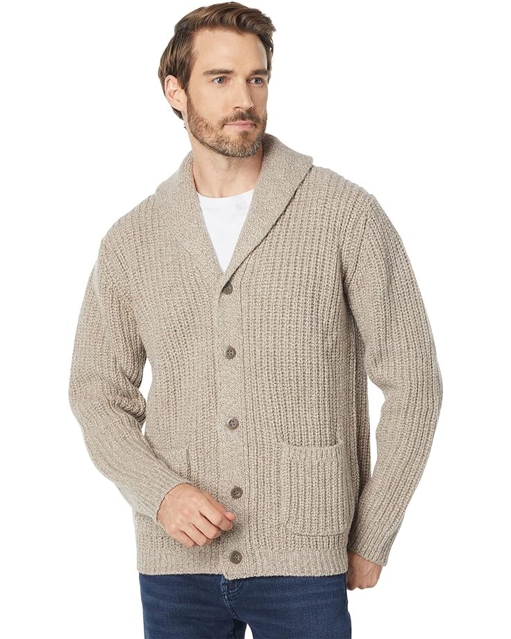 

Свитер L.L.Bean Classic Raggwool Cardigan Regular, цвет Natural