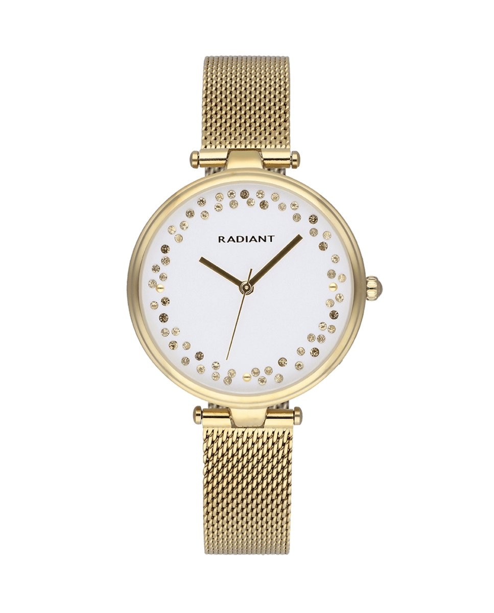 цена Женские часы The Circle RA543202, стальной и золотой ремешок Radiant, золотой