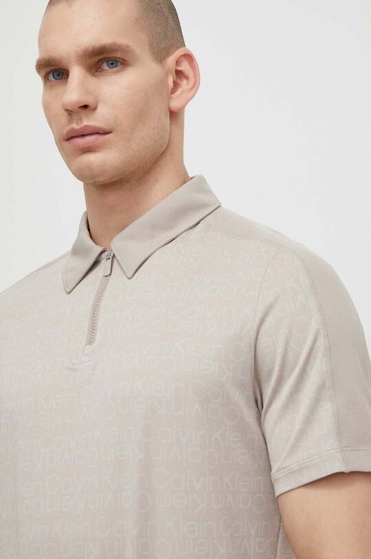 

Тренировочное поло Calvin Klein Performance, бежевый
