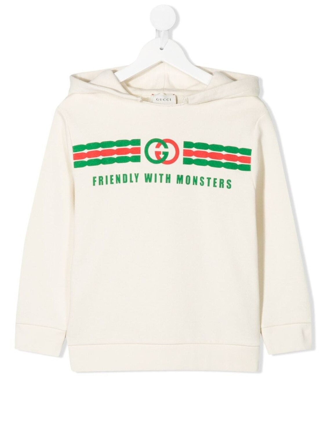 

Gucci Kids худи с логотипом, нейтральный цвет