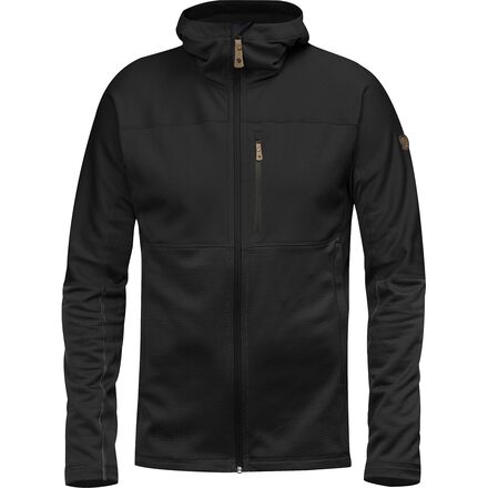 Флисовая куртка Abisko Trail с капюшоном мужская Fjallraven, черный флисовая куртка с капюшоном ovik мужская fjallraven темно серый