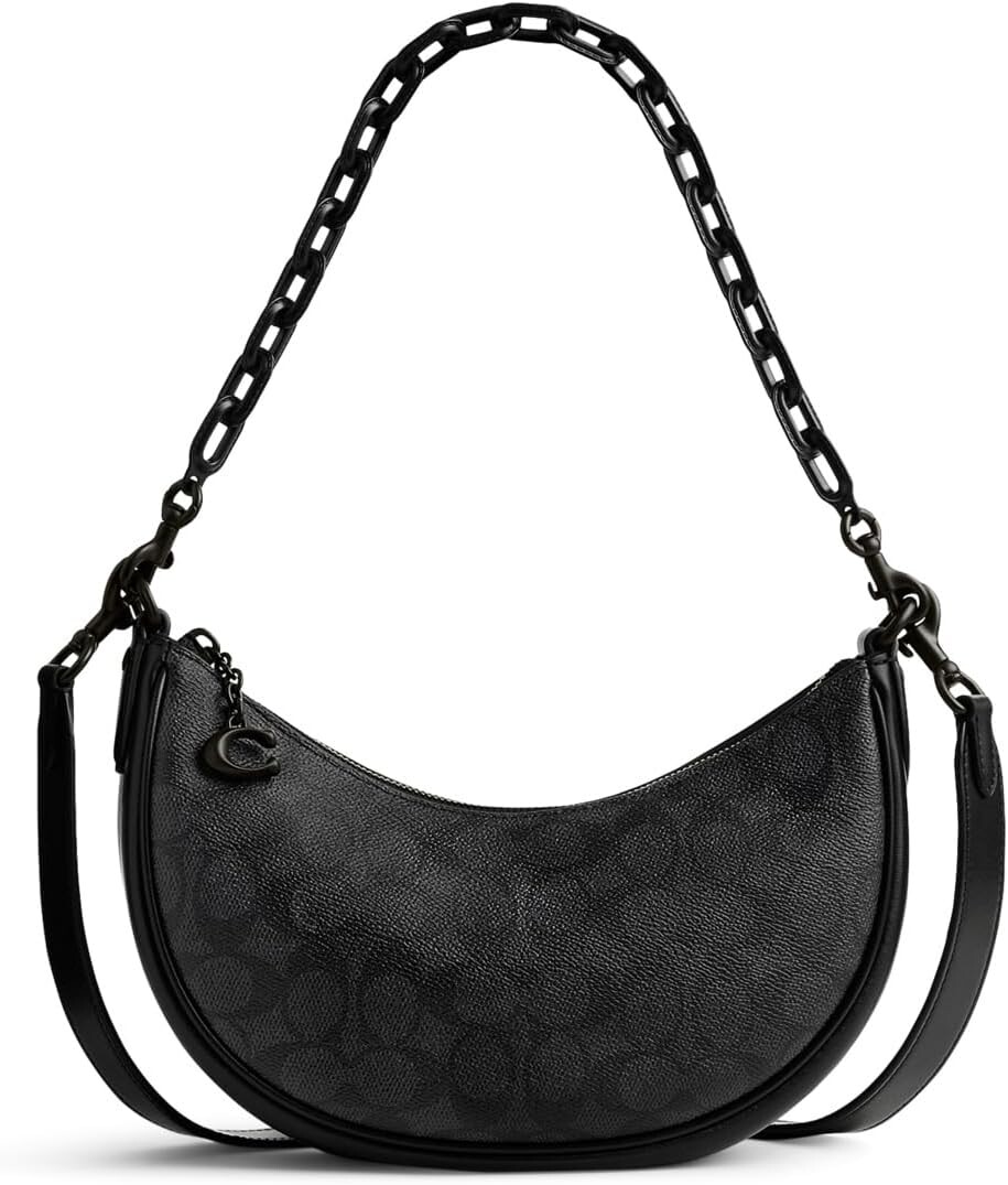 

СУМКА MIRA ИЗ ФИРМЕННОГО ХОЛСТА COACH, цвет Charcoal Black