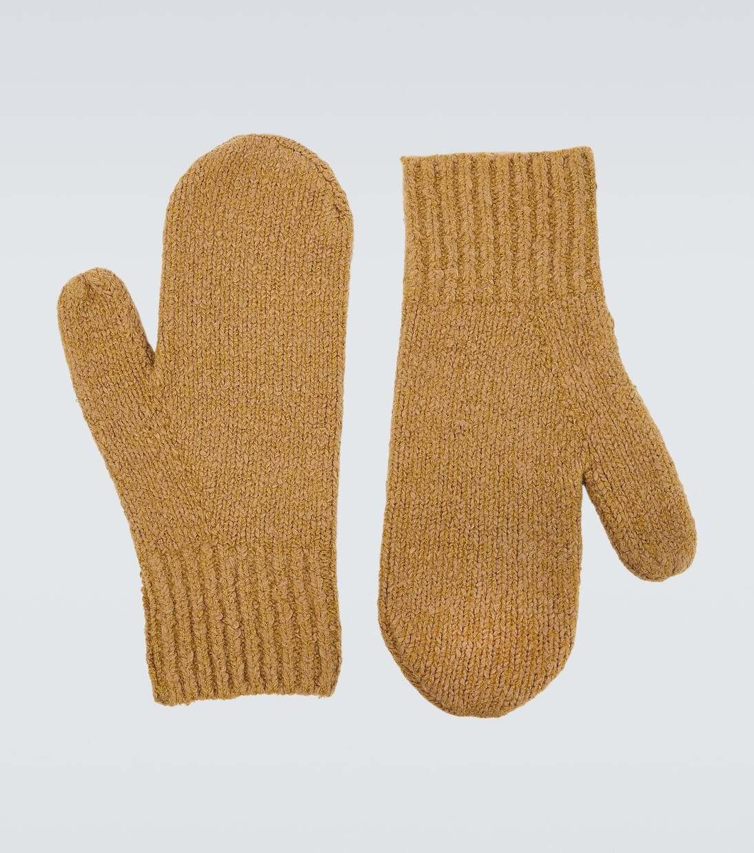 

Варежки из смесовой шерсти Acne Studios, коричневый