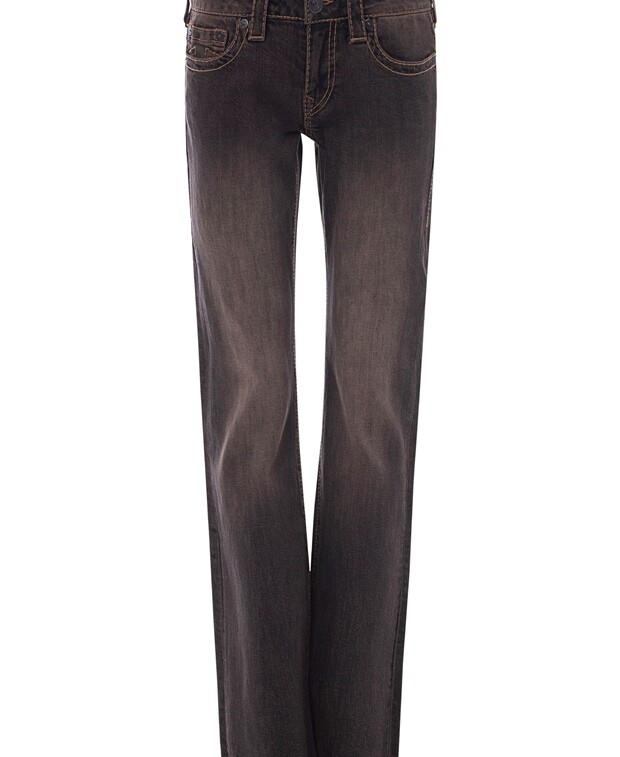 

Джинсы с вырезом True Religion, темно коричневый