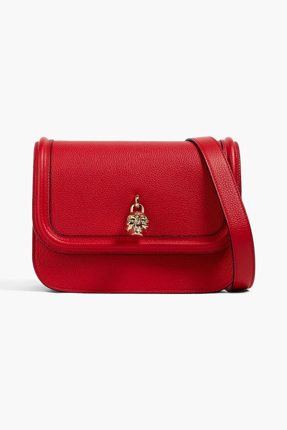 

Сумка на плечо из шагреневой кожи ALEXANDER MCQUEEN, красный