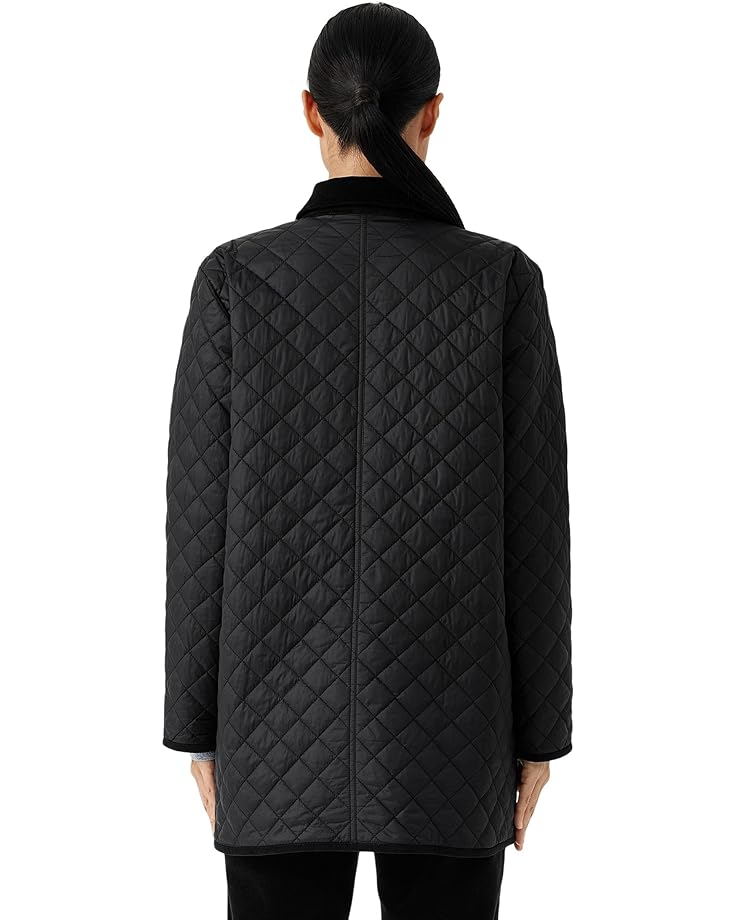 

Пальто Eileen Fisher Long Quilted Coat, черный