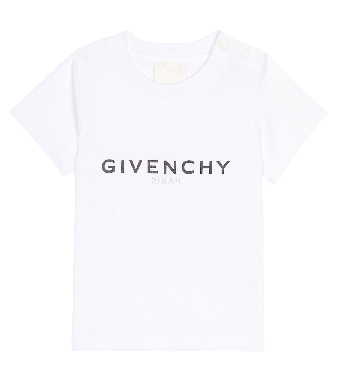 

Хлопковая футболка с логотипом baby Givenchy Kids, белый