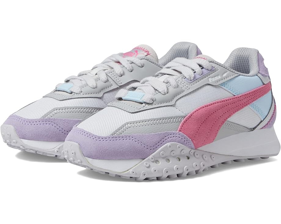 

Кроссовки Puma Puma Kids Blacktop Rider BTS Sneaker, цвет Feather Gray/Strawberry Burst