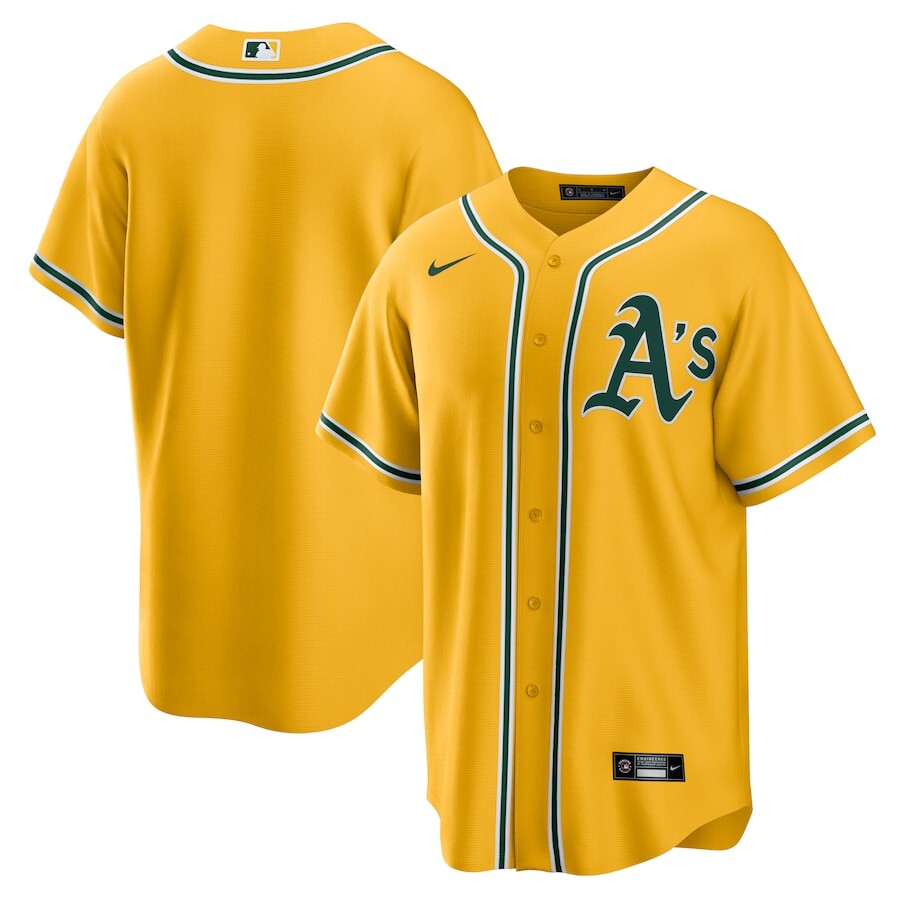 

Джерси Nike Oakland Athletics, золотой