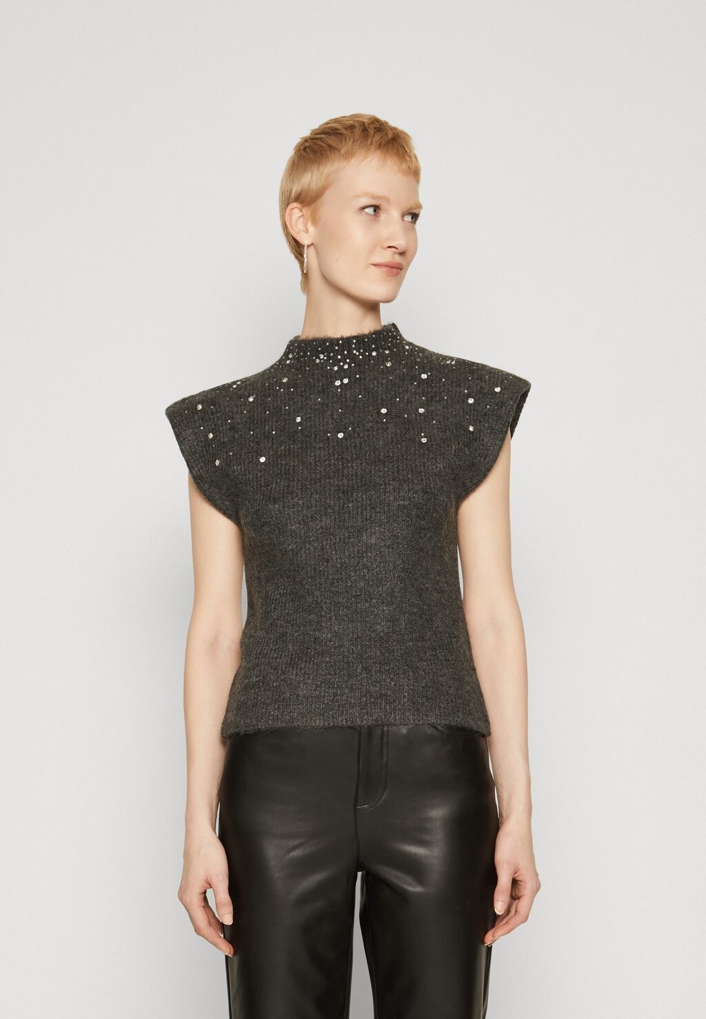 

Футболка с принтом Onlrio ONLY Tall, цвет dark grey melange