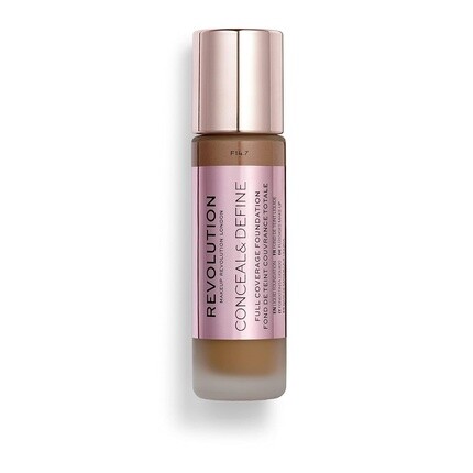 

Тональная основа Conceal and Define Foundation с полным покрытием и матовым финишем F13.7 для темных тонов кожи, 0,7 жидких унции, Makeup Revolution