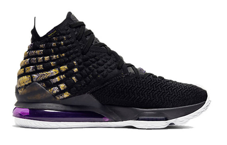 

Кроссовки Nike LeBron 17 Lakers мужские, черный / белый