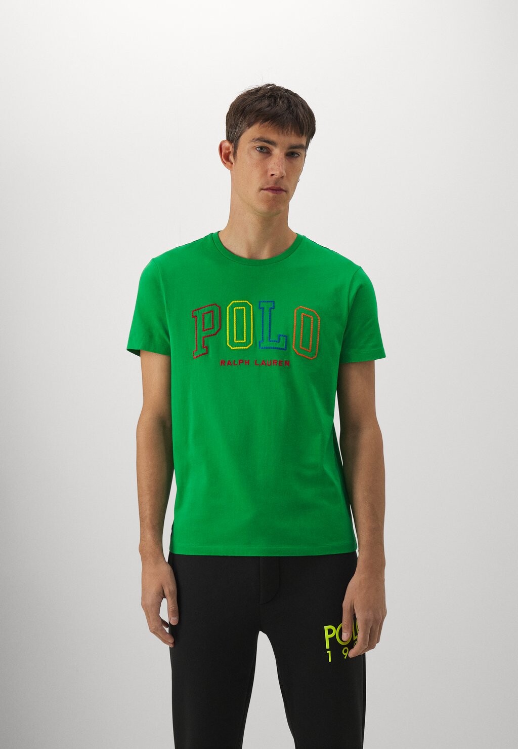 

Футболка с принтом SHORT SLEEVE Polo Ralph Lauren, элегантный зеленый