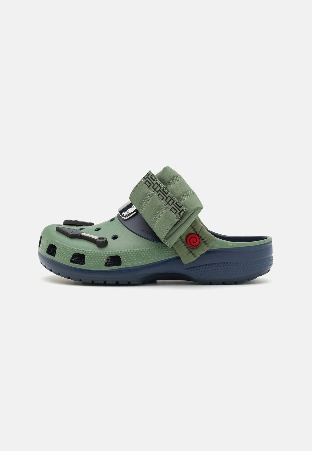 

Туфли-лодочки на плоской подошве NARUTO CLASSIC UNISEX Crocs, цвет oliv