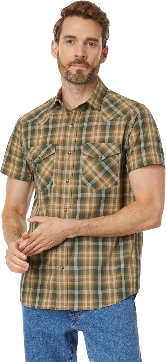 

Пограничная рубашка Pendleton, цвет Green/Sand Plaid