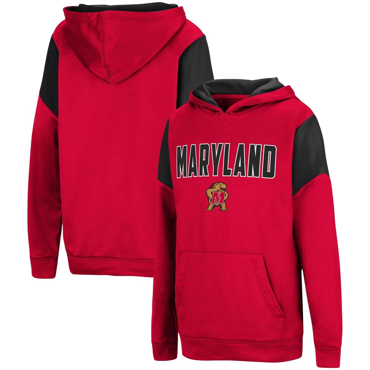 

Пуловер с капюшоном Youth Colosseum Red Maryland Terrapins VF Cut Sew Colosseum
