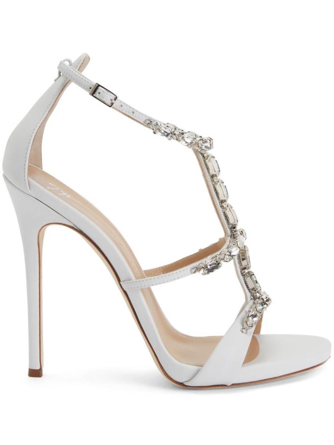 

Giuseppe Zanotti туфли Elba со стразами, белый