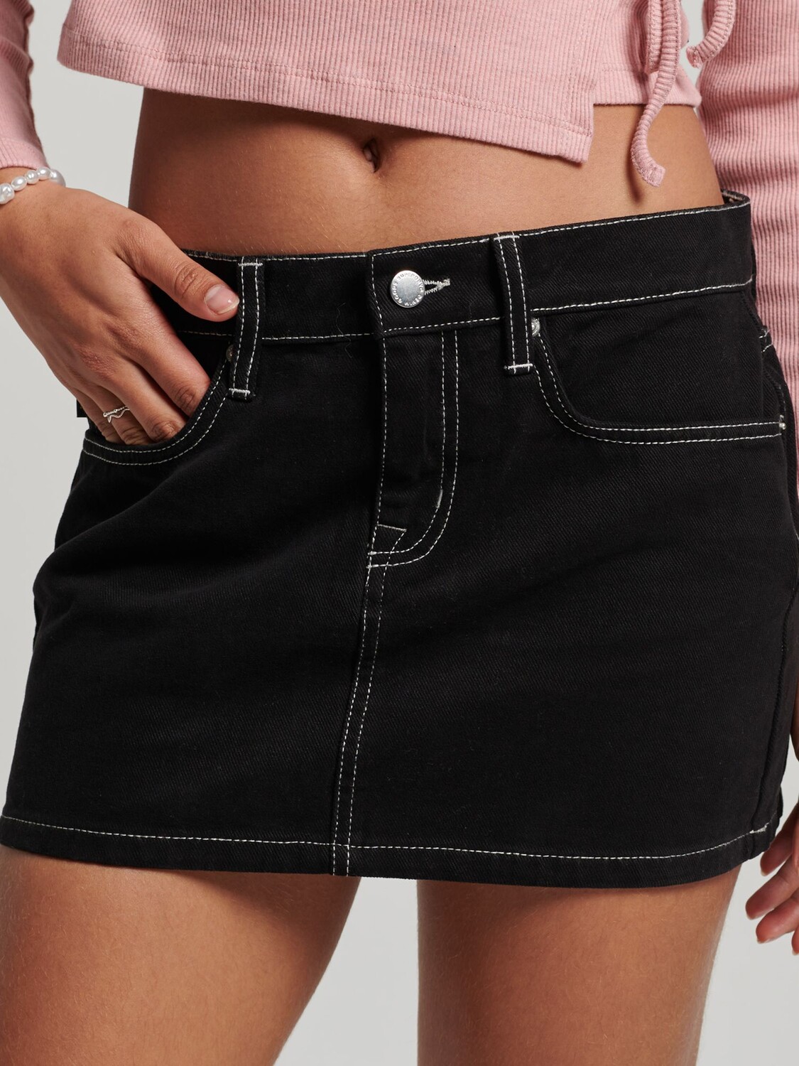 

Мини-юбка Superdry Workwear, черный