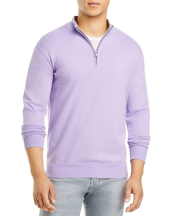 

Свитер с молнией в четверть стандартного кроя Crest Solid Peter Millar