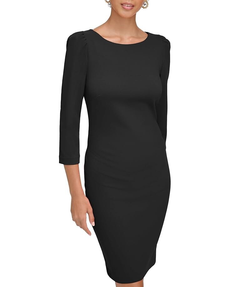 

Платье Calvin Klein Scuba Crepe Short Sheath, черный