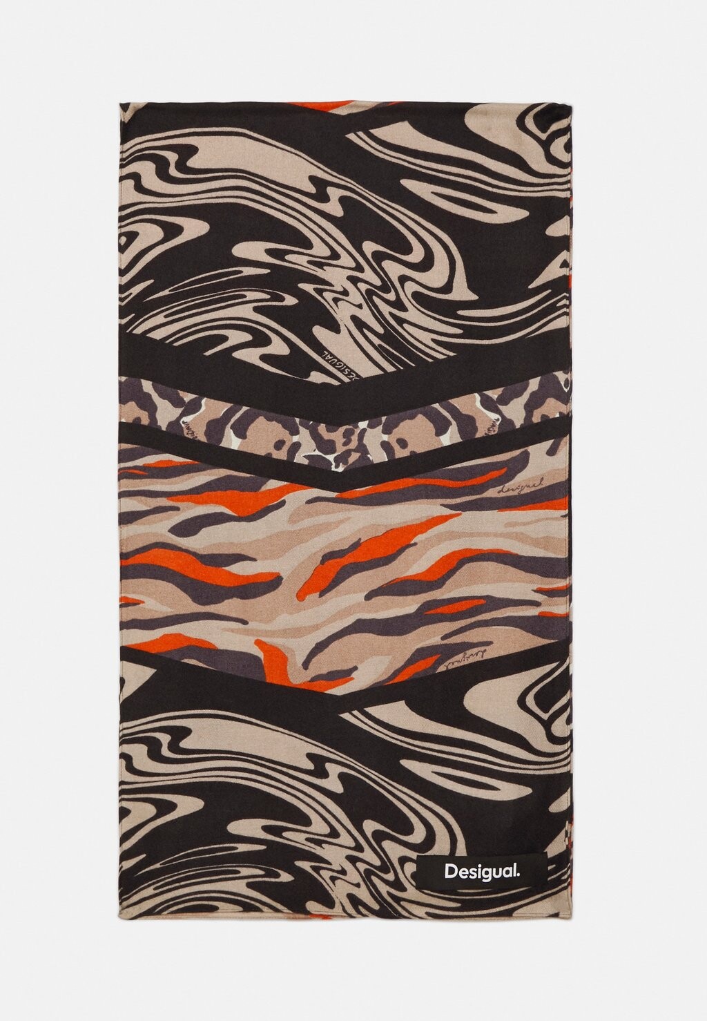 

Шарф ШАРФ НАШИВКА ЗЕБРА Desigual, черный