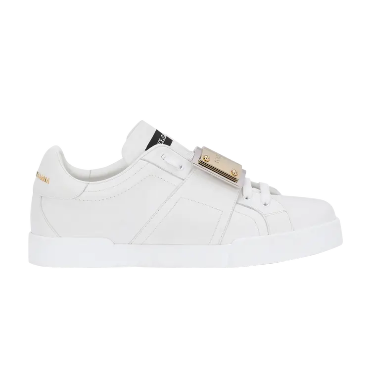 

Кроссовки Dolce & Gabbana Portofino 'Branded Tag - White', белый
