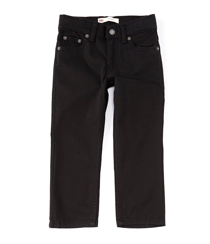 Замшевые брюки узкого кроя Levi's Little Boys 2T-7X 511, черный