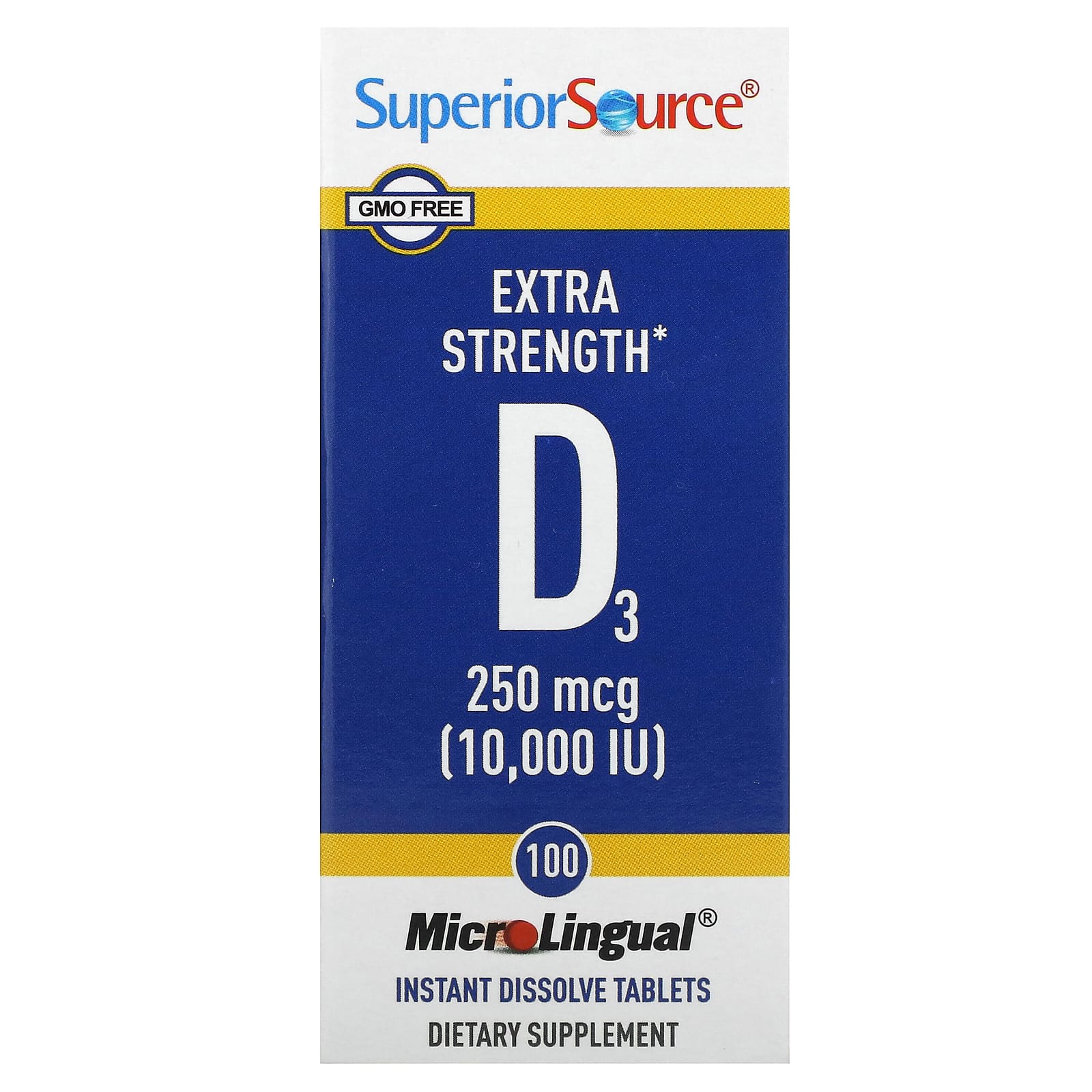 Superior Source D3 дополнительная силы микролингвальный 10000 МЕ 100 таблеток superior source sleep