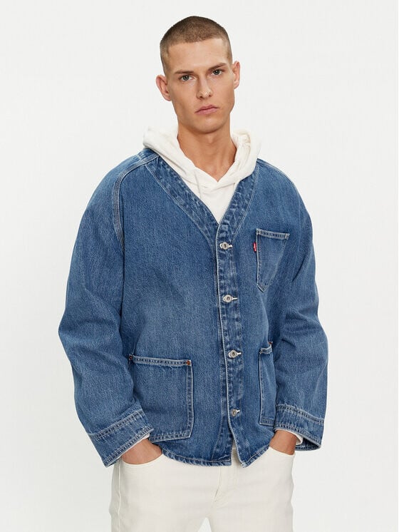 

Джинсовая куртка свободного кроя Levi's, синий