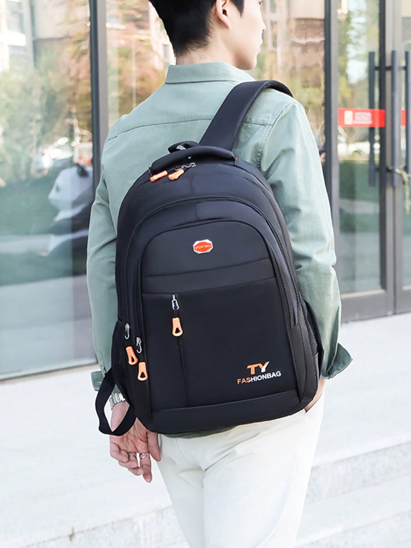 Мужской рюкзак для деловых поездок большой вместимости, черный цельный рюкзак для мужчин с usb зарядкой многофункциональная водонепроницаемая школьная сумка для колледжа мужской повседневный дорожный