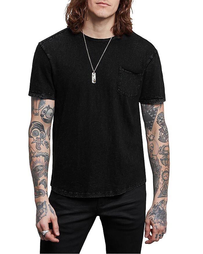 

Футболка с карманами Cooper Vintage Wash John Varvatos, Черный
